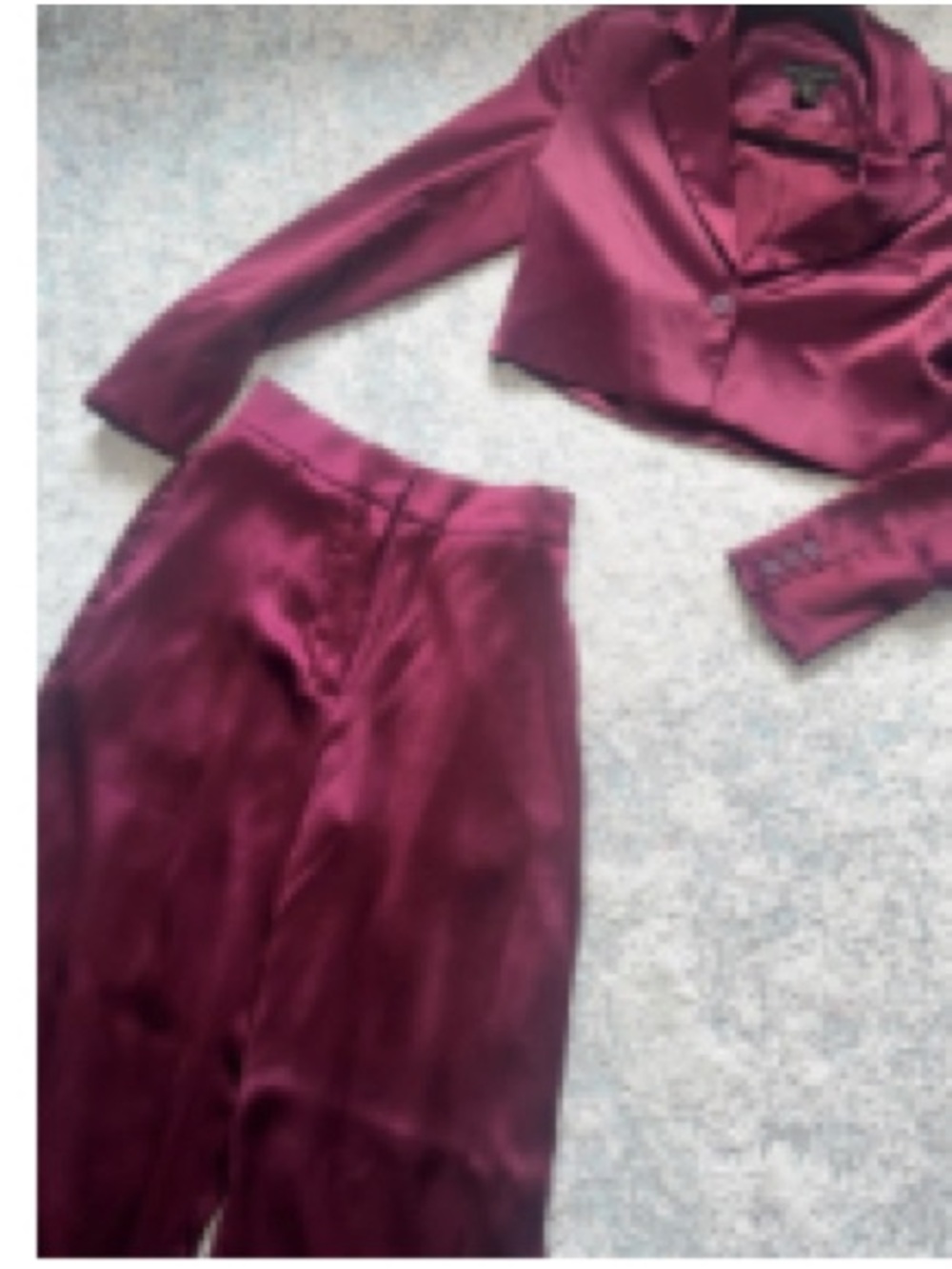 House of Harlow 1960 Burgundy Matching Set Blazer & Pants size 2